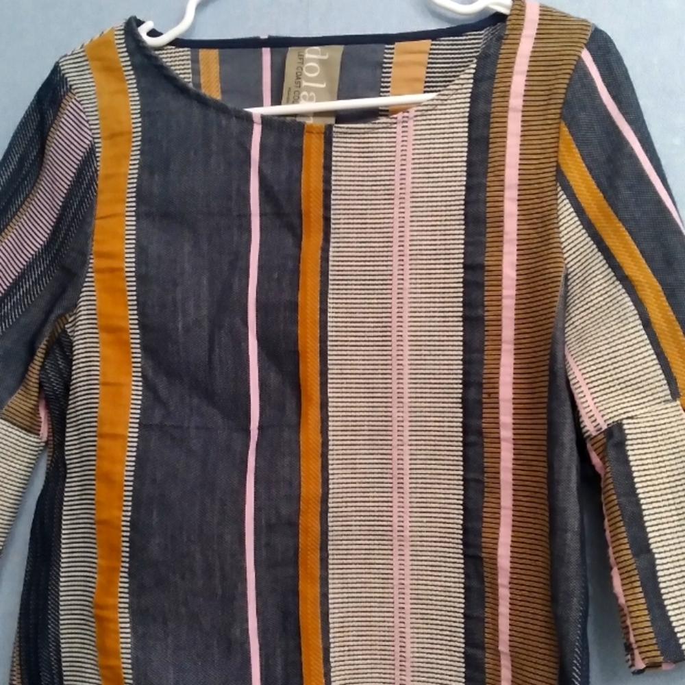 Dolan Left Coast Collection Striped‎ Blouse Bell Sleeve Top XS